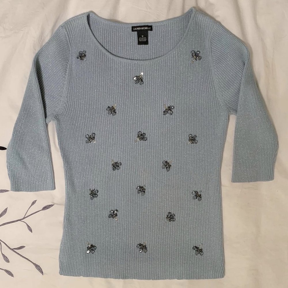 Lauren Michelle 3/4 Sleeve Sweater